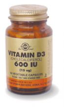 Solgar 
Vitamin D3 600iu 15ug (CHOLECALCIFEROL) 
(60 tabs) Solgar 
Vitamin D3 600iu 15ug (CHOLECALCIFEROL) 
(60 tabs)